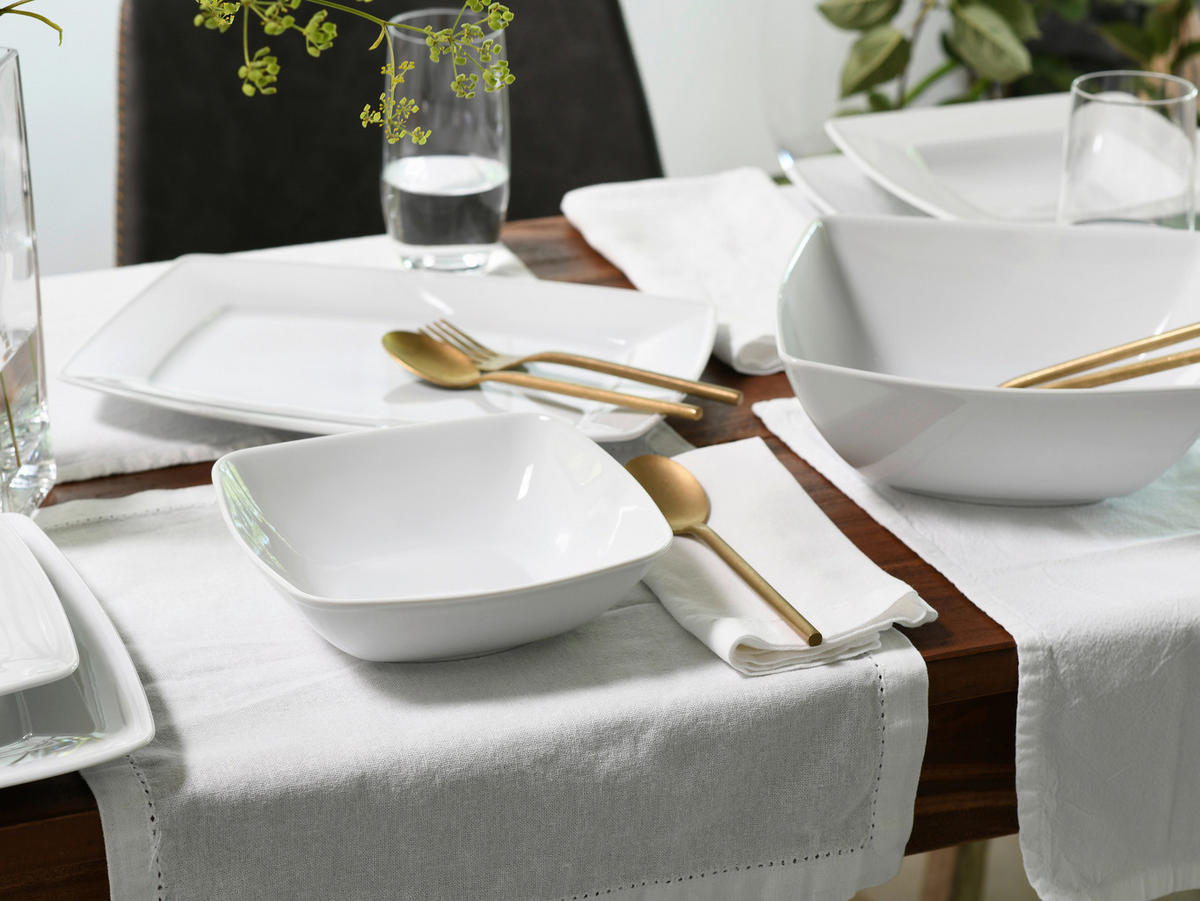 CreaTable Servierset Victoria weiß Porzellan Victoria - weiß - CreaTable