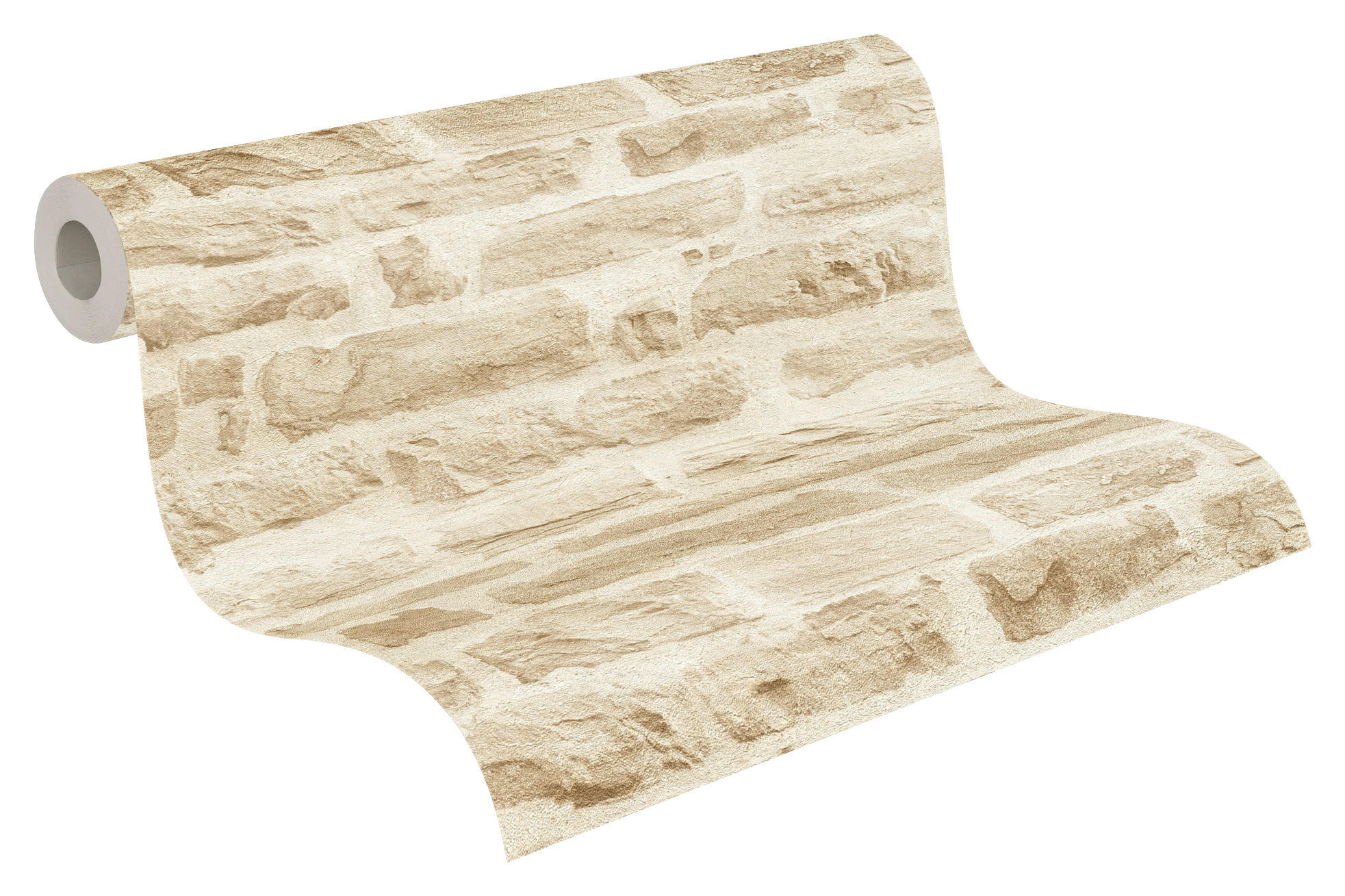 A.S.Creation Vliestapete Best of Wood`n Stone 2nd Edition Steine beige creme B/L: ca. 53x1005 cm Best of Wood`n Stone 2nd Edition - beige/creme (53,00/1005,00cm) - A.S.Creation