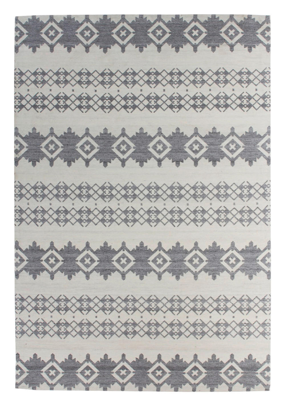 Kayoom Kurzflorteppich Mirage 410 grau B/L: ca. 80x150 cm Mirage 410 - grau/elfenbein (80,00/150,00cm) - Kayoom