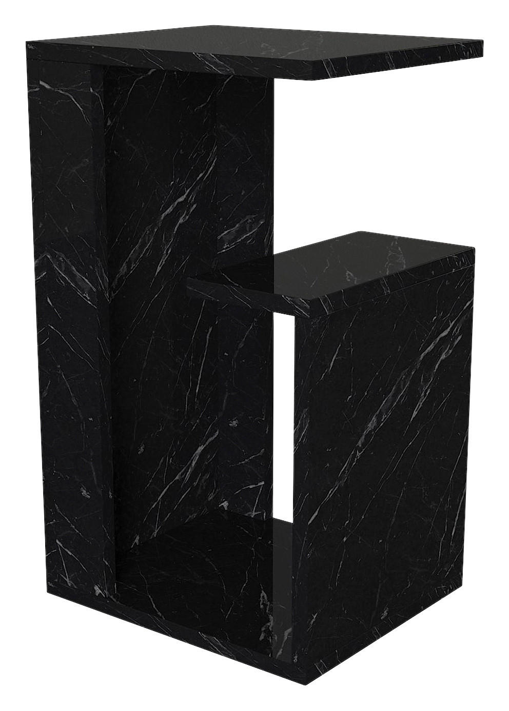 Beistelltisch Bendir Marmoroptik glänzend B/H/T: ca. 35x60x29,5 cm Bendir - Marmoroptik (35,00/60,00/29,50cm) - moebel17