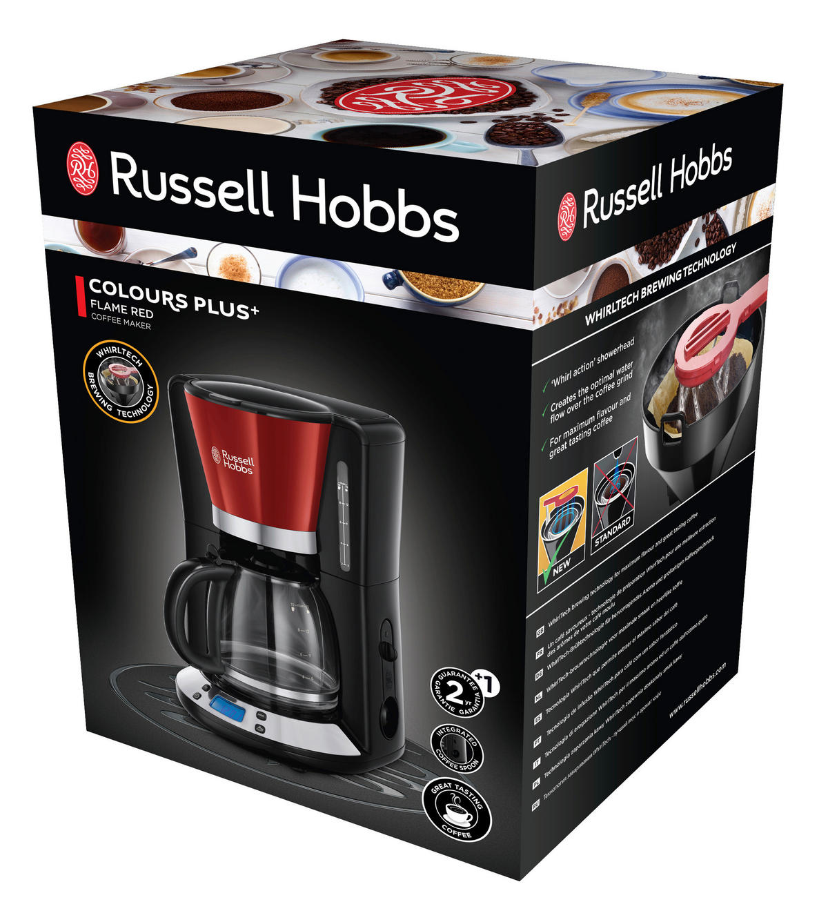 Russell Hobbs Kaffeeautomat 24031-56 rot schwarz Kunststoff Glas B/H/T: ca. 21x35x24 cm Kaffeeautomat_Flame_Red 24031-56 - rot/schwarz (21,00/35,00/24,00cm) - Russell Hobbs