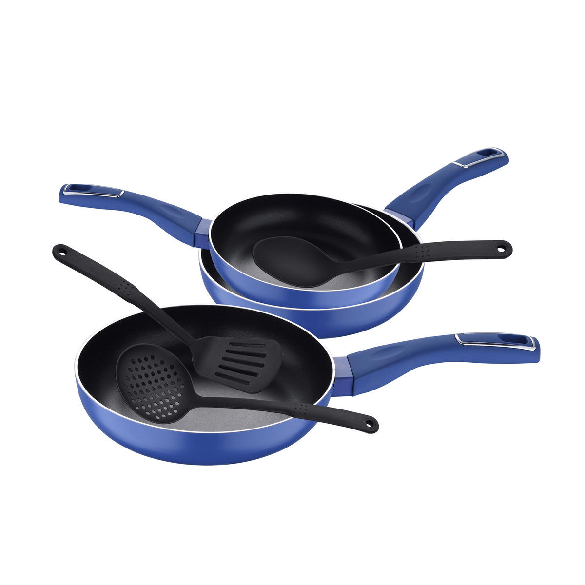 SAN IGNACIO Pfannen-Set LAND INDIGO blau Aluminium LAND INDIGO - blau - SAN IGNACIO
