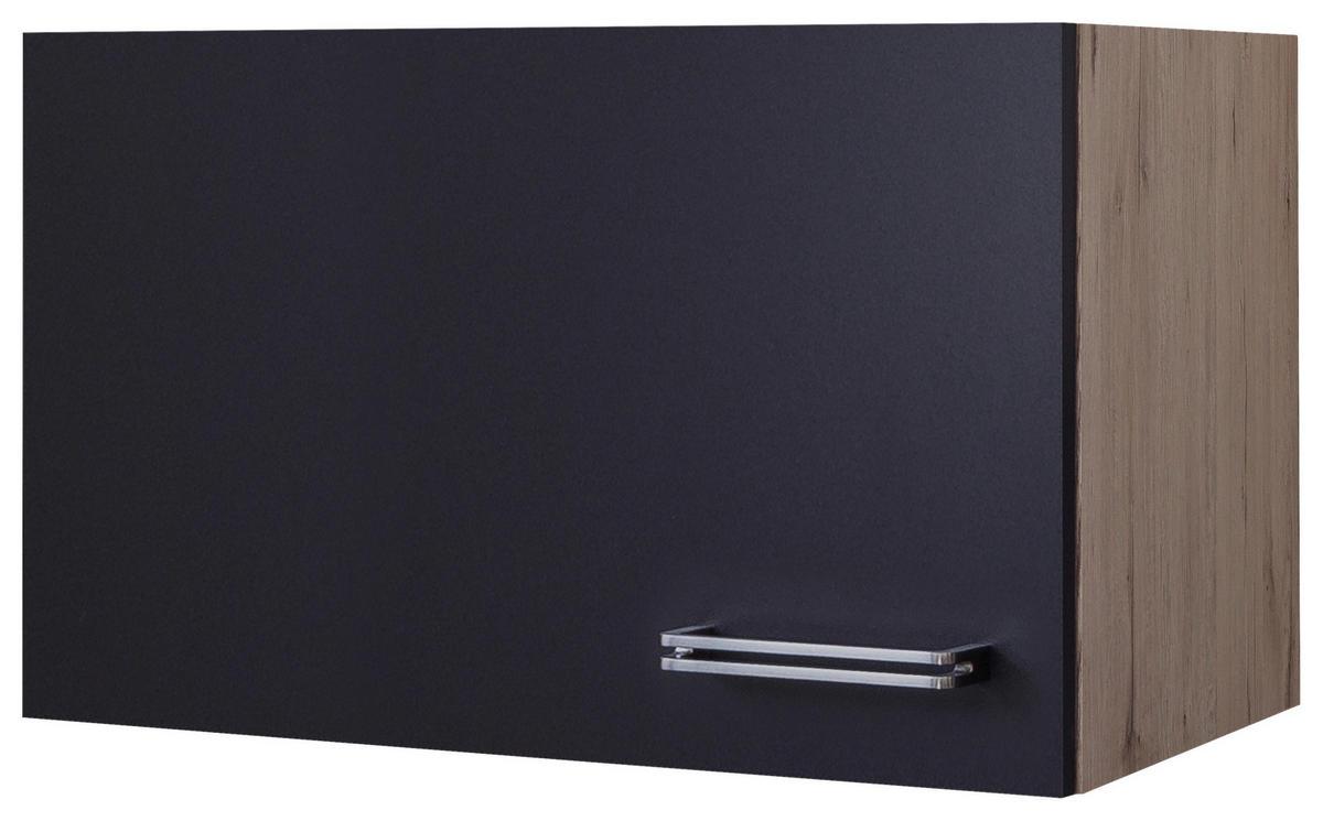 Hängeschrank Elva anthrazit strukturiert B/H/T: ca. 60x32x32 cm Elva - Eiche/anthrazit (60,00/32,00/32,00cm) - Flex-Well