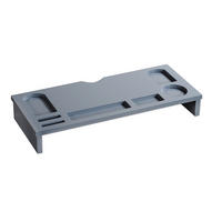 Kesper Monitorständer grau Bambus B/H/L: ca. 30x8,3x60 cm Monitorständer - grau (60,00/30,00/8,30cm) - Kesper