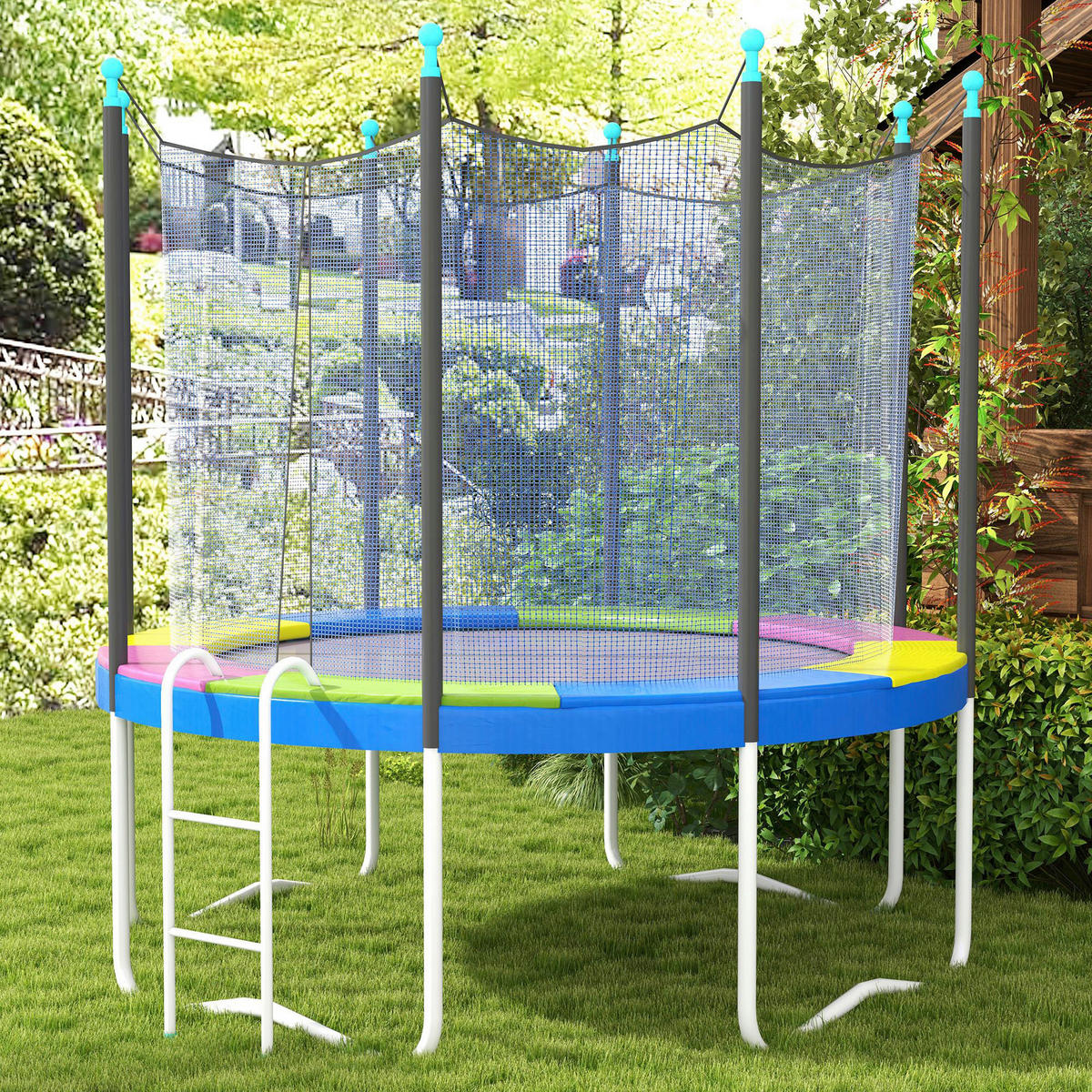 SPORTNOW Trampolin-Zubehör bunt B/H/L: ca. 244x244x30 cm Trampolinzubehör - bunt (30,00/244,00/244,00cm) - SPORTNOW