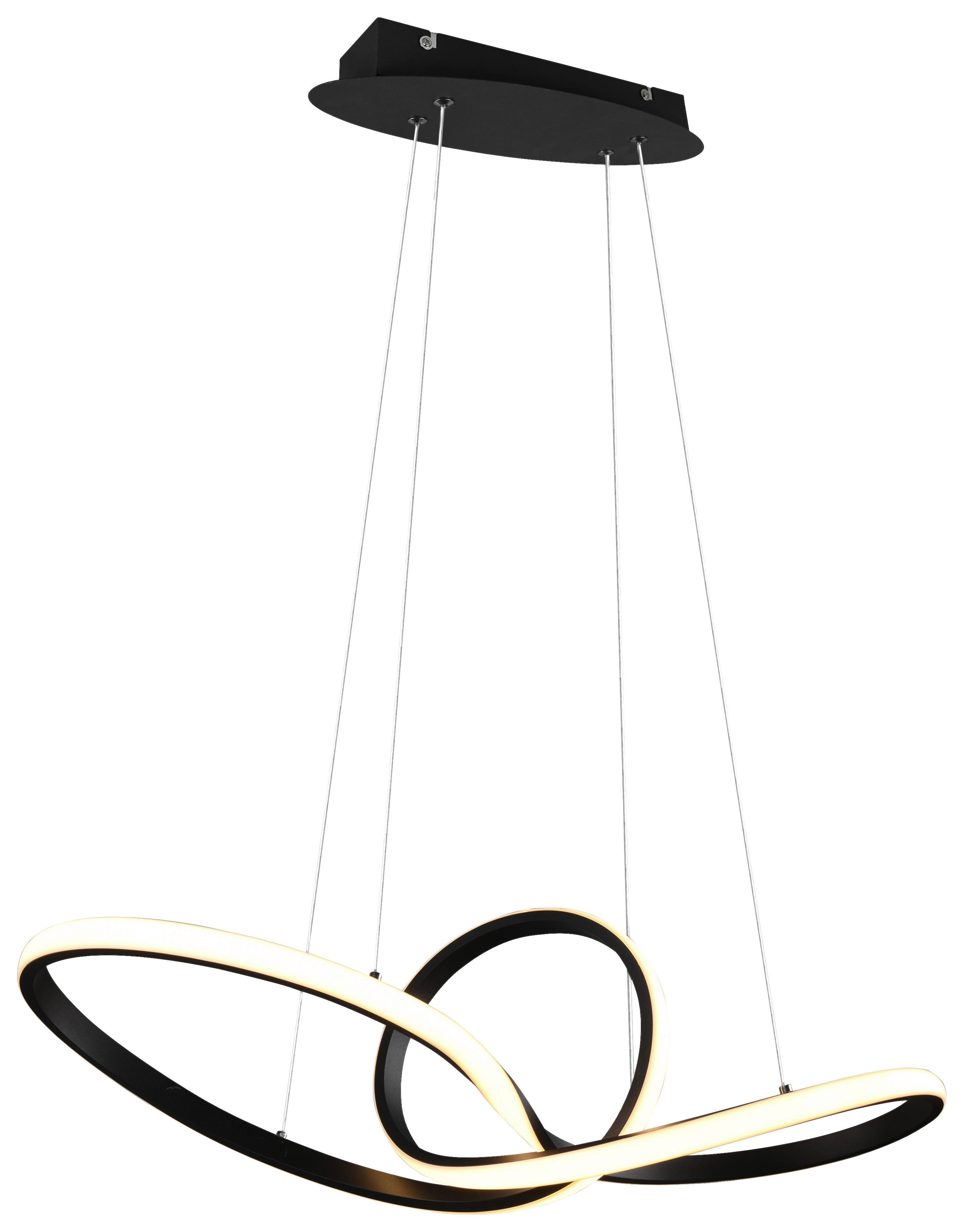 Reality Pendelleuchte R32751132 Sansa schwarz Metall B/H/T: ca. 80x150x26 cm Sansa - schwarz (80,00/150,00/26,00cm) - Reality