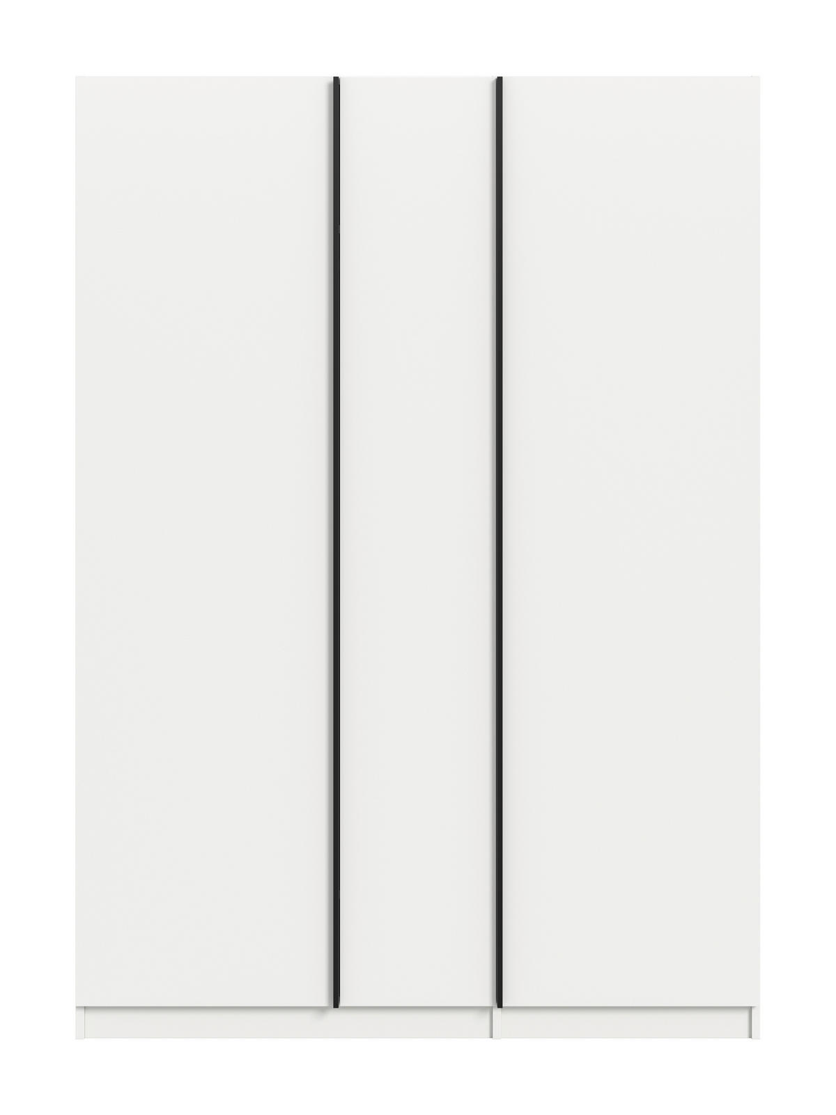 Kleiderschrank OAKLAND weiß B/H/T: ca. 130x183x53 cm OAKLAND - weiß (130,00/183,00/53,00cm) - xonox.home