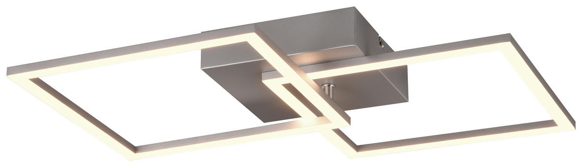 Reality LED-Deckenleuchte Trail R64492187 titanfarbig Metall B/H/T: ca. 60x7x35 cm 1 Brennstellen Trail - titanfarbig (60,00/7,00/35,00cm) - Reality