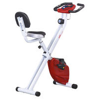 HOMCOM Fahrradtrainer rot Stahl H/L: ca. 109x97 cm Fahrradtrainer - rot (97,00cm) - HOMCOM