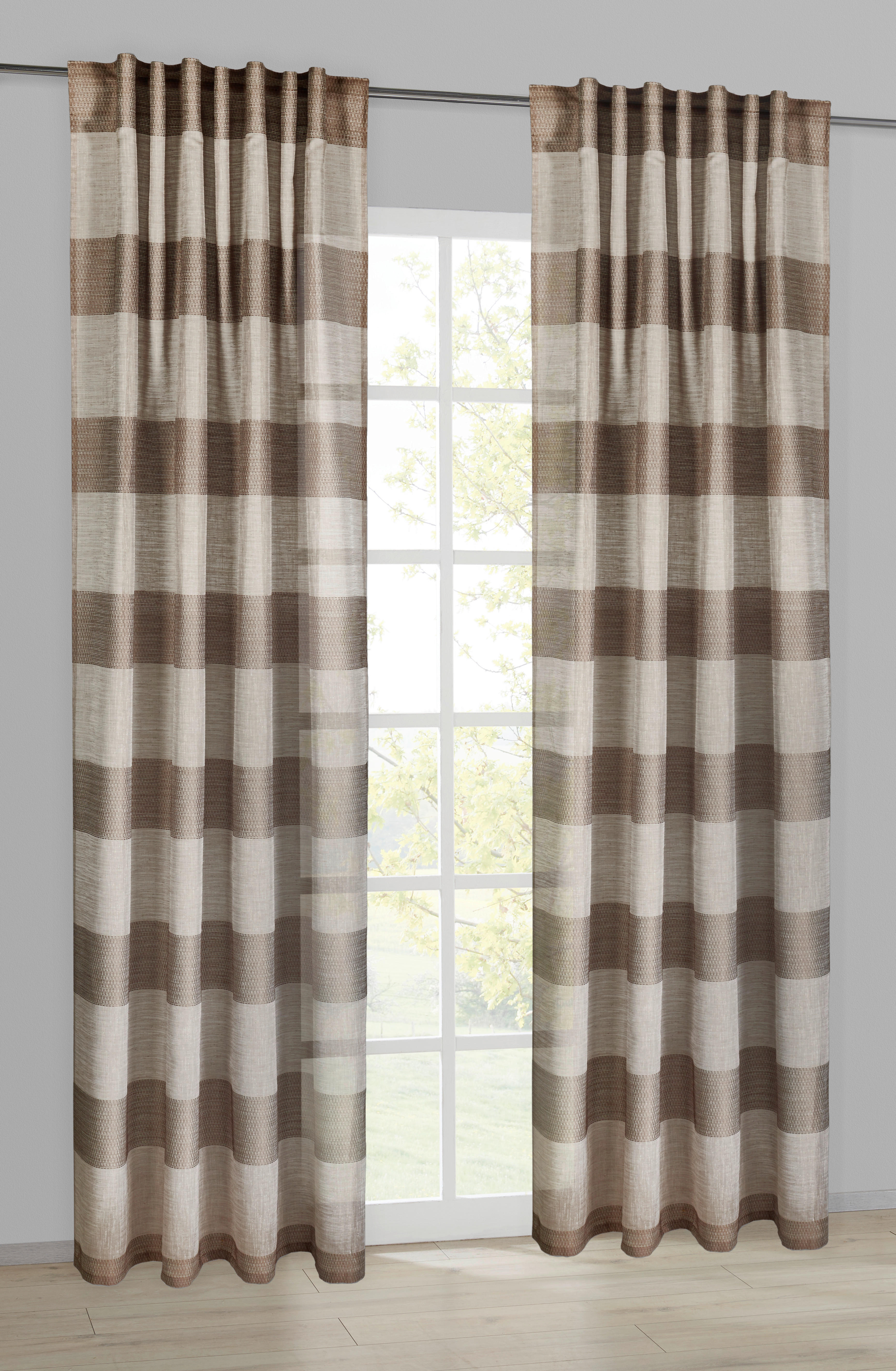 Kombivorhang Andrea braun B/L: ca. 140x245 cm Andrea - braun (140,00/245,00cm) - POCOline