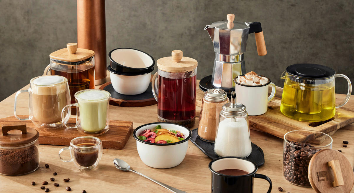 BERGNER Trinkgläserset COFFEE & TEA LOVERS transparent COFFEE & TEA LOVERS - transparent (18,00/11,50/10,50cm) - BERGNER