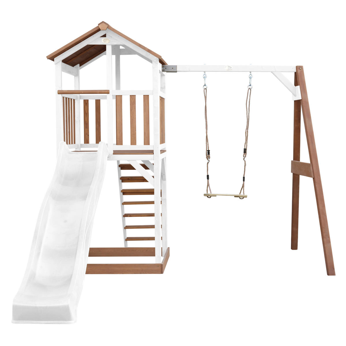 AXI Spielturm Beach Tower braun B/H/L: ca. 284x242x349 cm Beach Tower - braun/weiß (349,00/284,00/242,00cm) - AXI