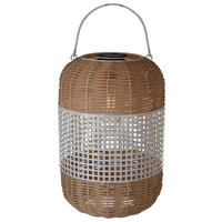 Solarlaterne schwarz Metall B/H/L: ca. 24x24x38 cm Solarlaterne - schwarz (38,00/24,00/24,00cm)