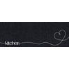 Küchenläufer Cook&Wash schwarz B/L: ca. 50x150 cm Cook&Wash - schwarz/grau (50,00/150,00cm)
