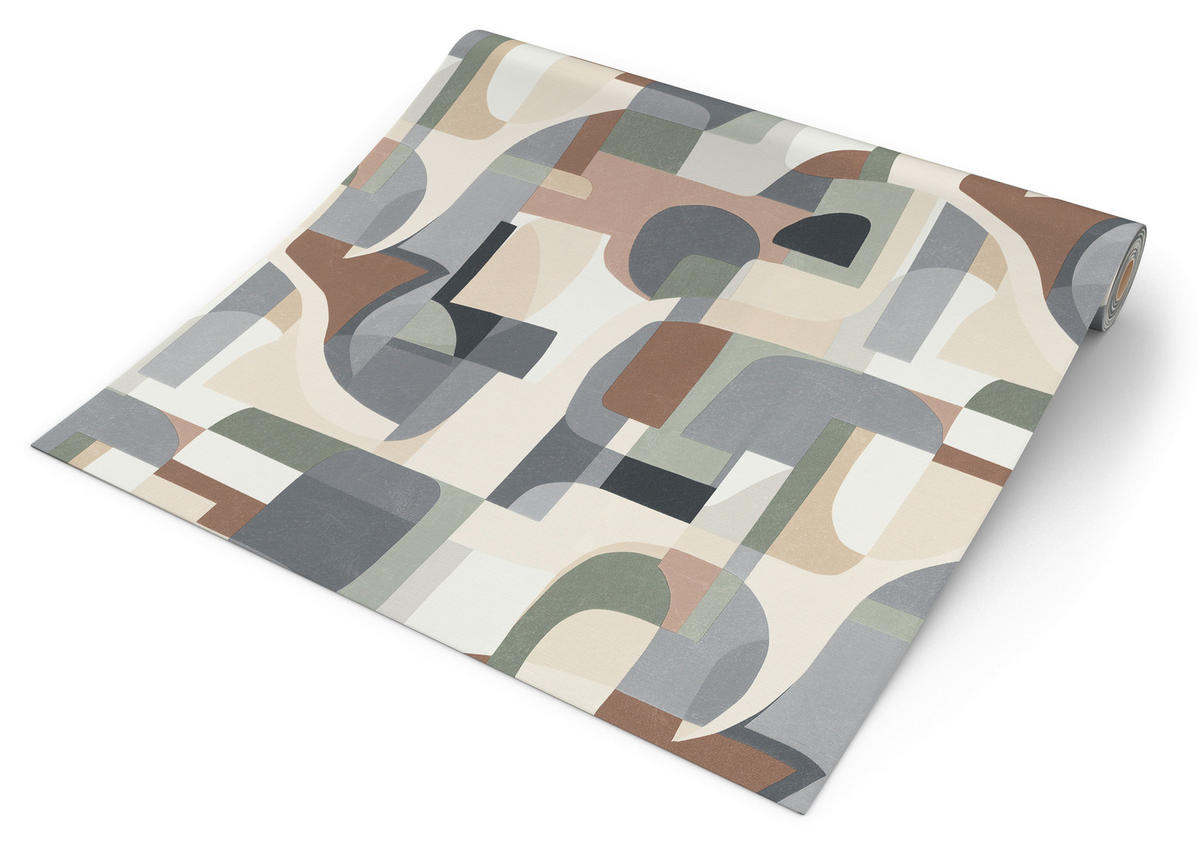 Erismann Vliestapete Abstrakt beige braun grau B/L: ca. 53x1005 cm Vliestapete_10432-11 - beige/braun (53,00/1005,00cm) - Erismann