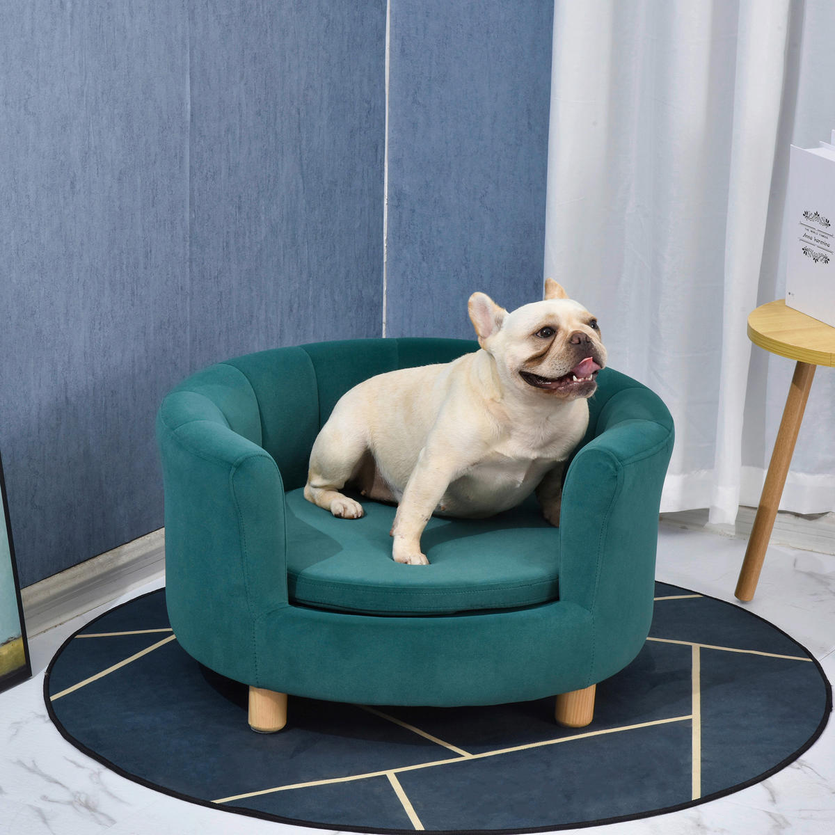 PawHut Hundesofa grün Schaumstoff B/H/L: ca. 65x37x64 cm Hundesofa - grün (64,00/65,00/37,00cm) - PawHut