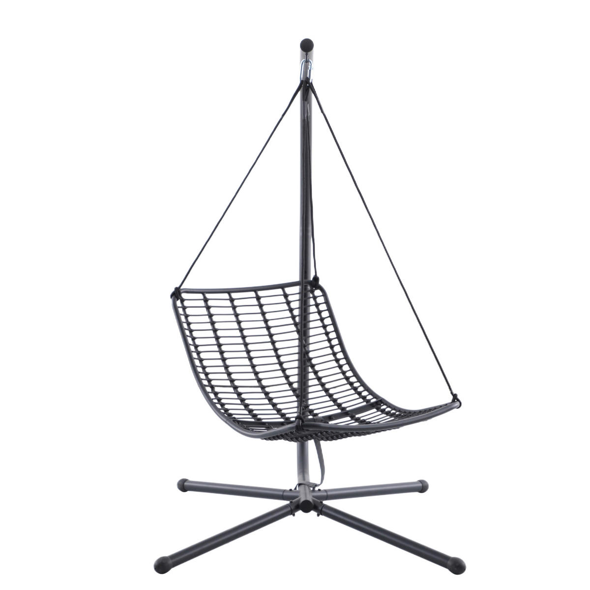 POCOline Gartenstuhl dunkelgrau Stahl Hängesessel - dunkelgrau - POCOline