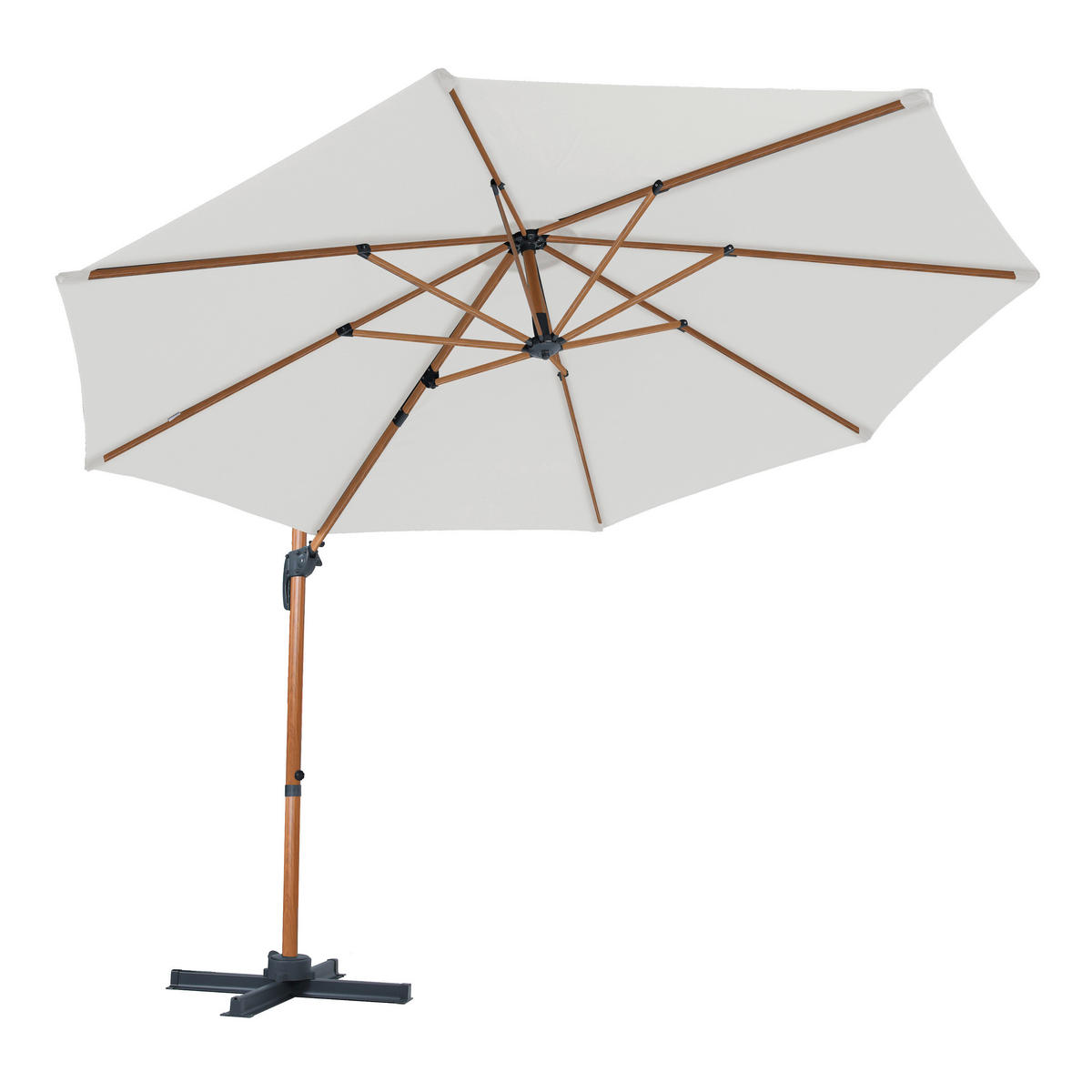 AXI Outdoor Living Ampelschirm Marisol braun Textil B/H/L: ca. 300x235x300 cm Marisol - braun/beige (300,00/300,00/235,00cm) - AXI Outdoor Living