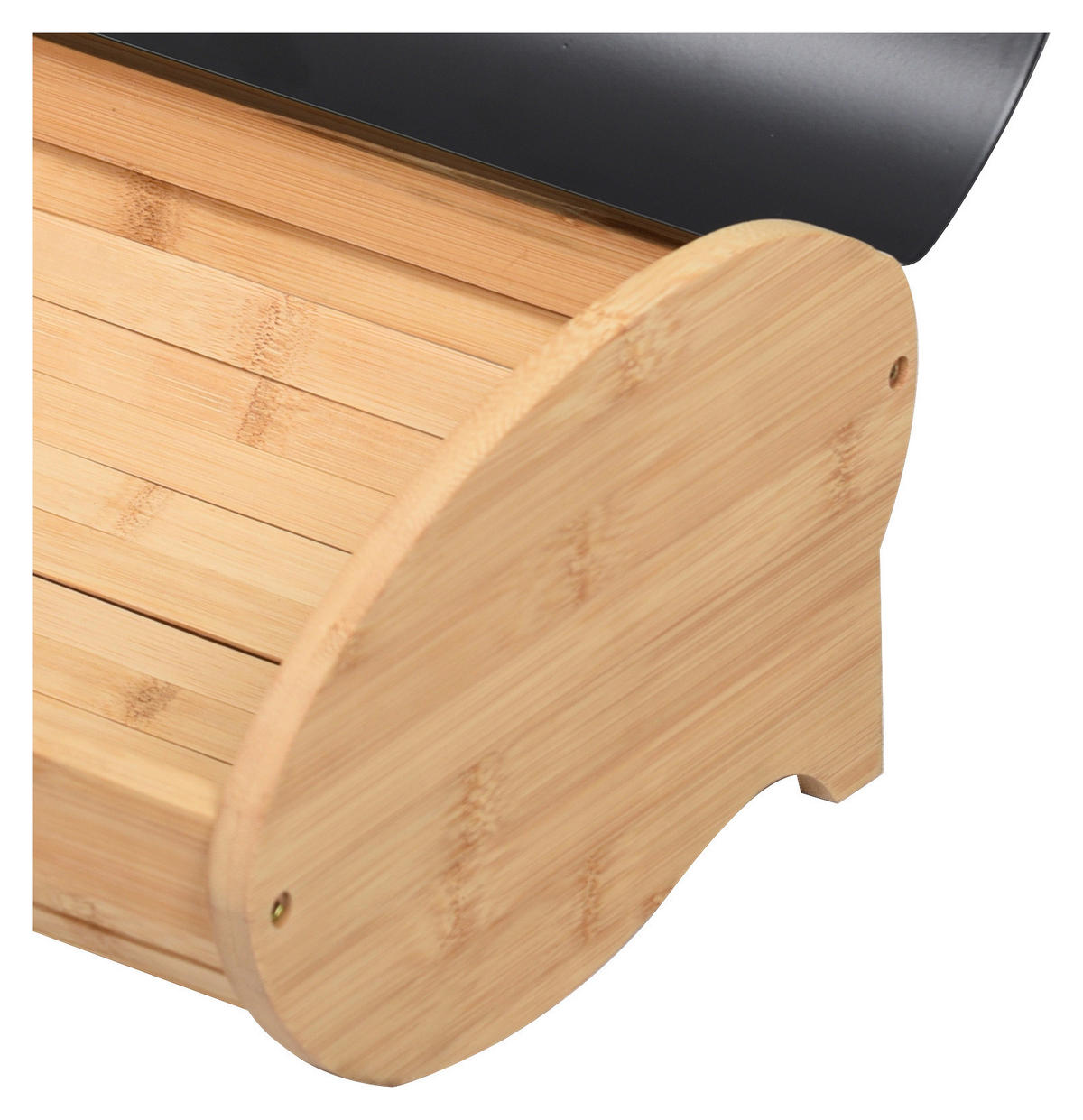 POCOline Brotkasten schwarz Bambus B/H/L: ca. 25x17x35 cm Brotkorb Bambus - schwarz (35,00/25,00/17,00cm) - POCOline