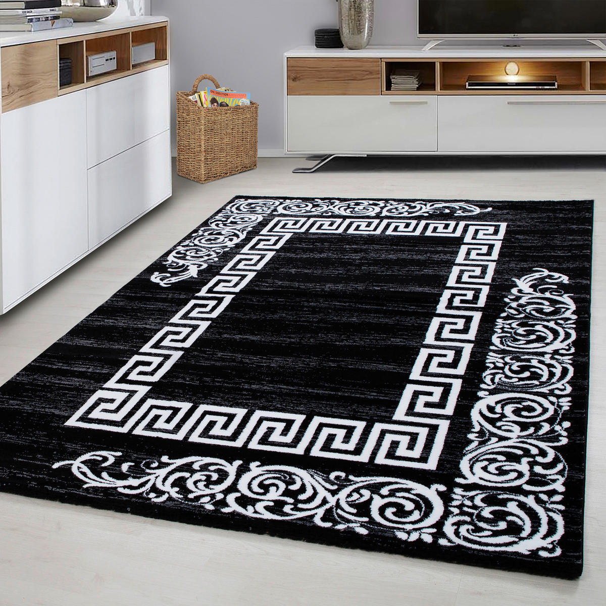 Ayyildiz Teppich MIAMI schwarz B/L: ca. 240x340 cm MIAMI - schwarz (240,00/340,00cm) - Ayyildiz