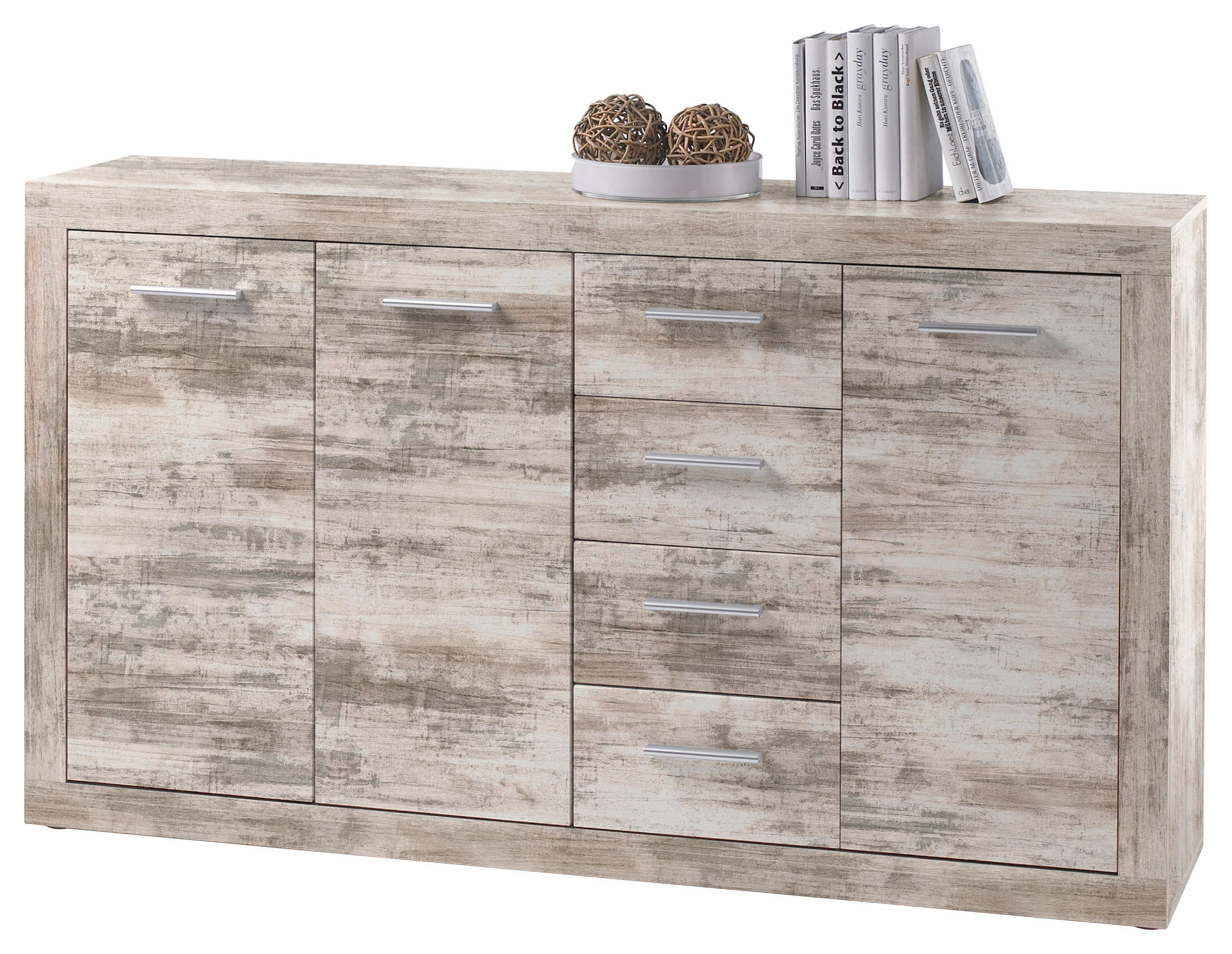 Kommode Lake 3 Eiche Antik Nachbildung B/H/T: ca. 152x88x37 cm Lake 3 - Eiche (152,00/88,00/37,00cm)