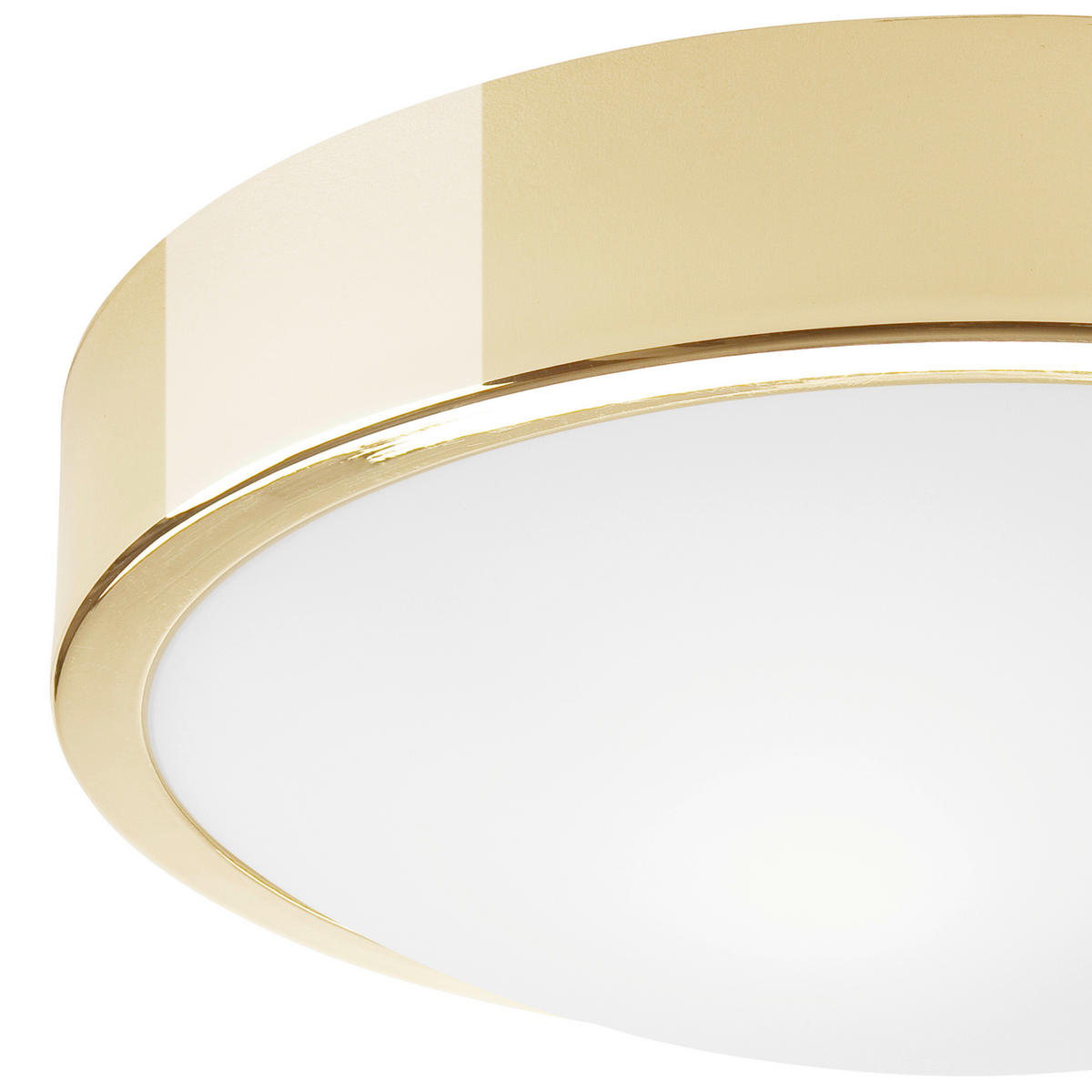 Lamkur Deckenleuchte gold Glas Stahl B/H/L: ca. 27x8x27 cm E27 1 Brennstellen JONAS - gold (27,00/27,00/8,00cm) - Lamkur