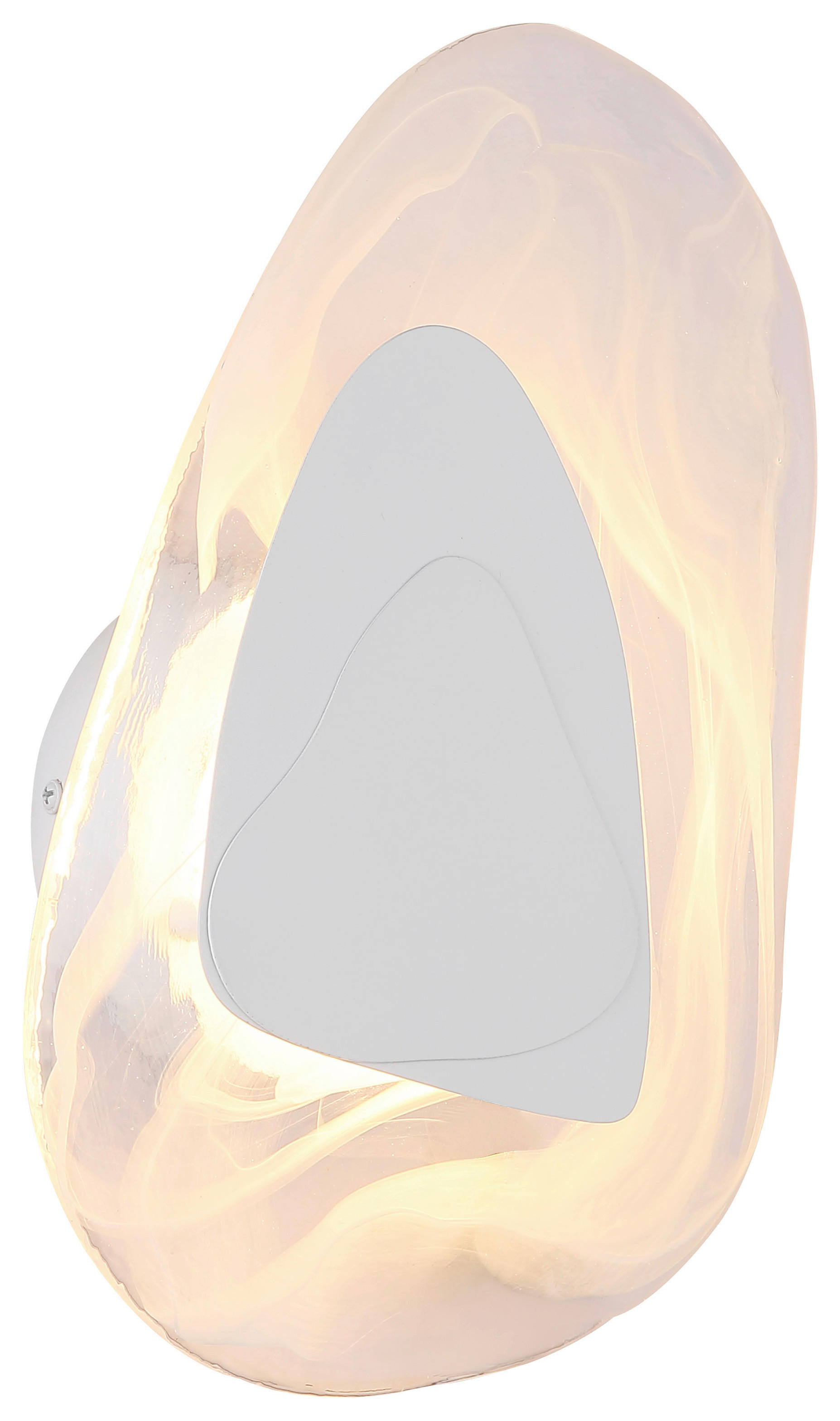 GLOBO LED-Wandleuchte DORSEY 78411W weiß klar Metall B/H: ca. 20,3x31,5 cm 1 Brennstellen DORSEY - klar/weiß (20,30/31,50cm) - GLOBO
