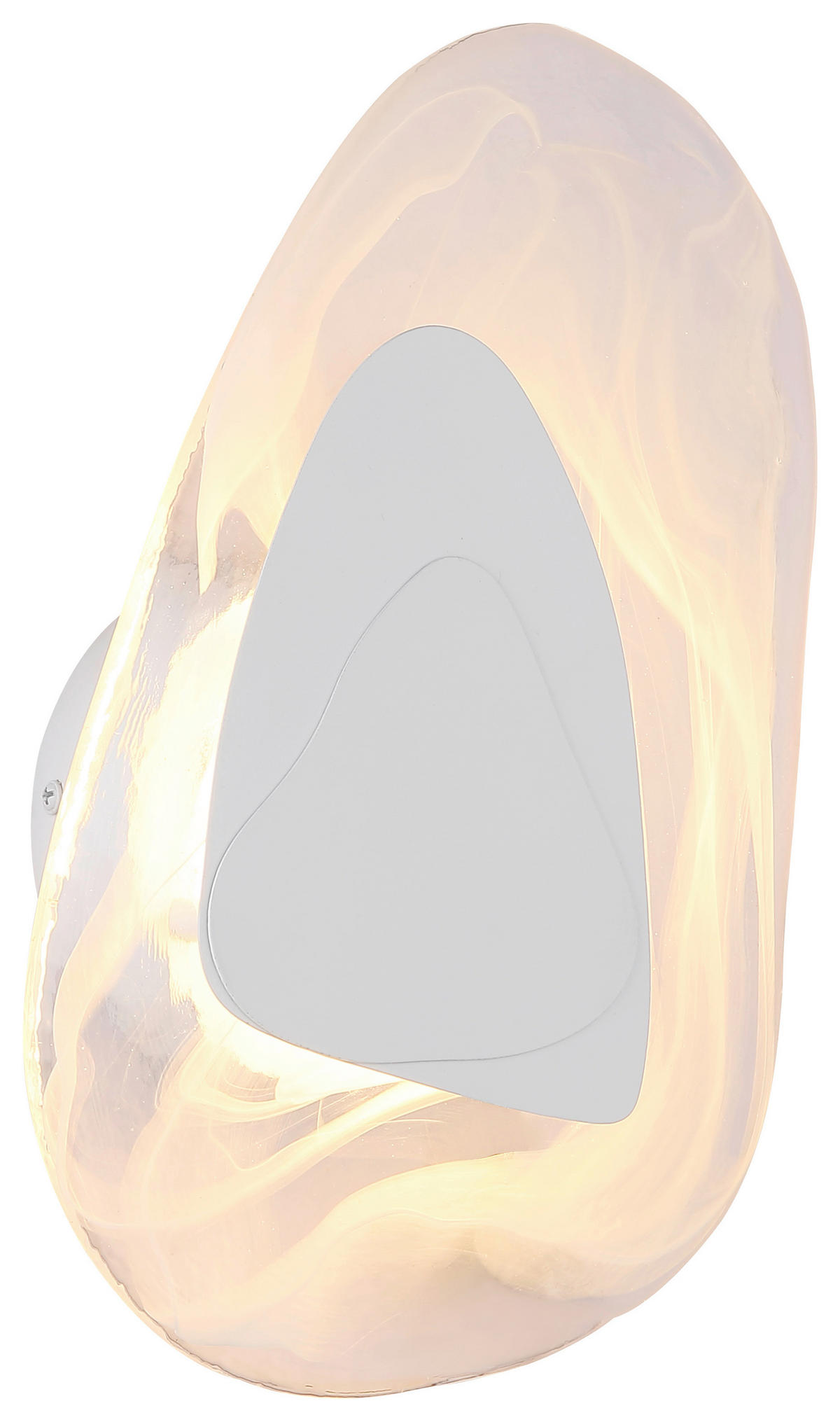 GLOBO LED-Wandleuchte DORSEY 78411W weiß klar Metall B/H: ca. 20,3x31,5 cm 1 Brennstellen DORSEY - klar/weiß (20,30/31,50cm) - GLOBO