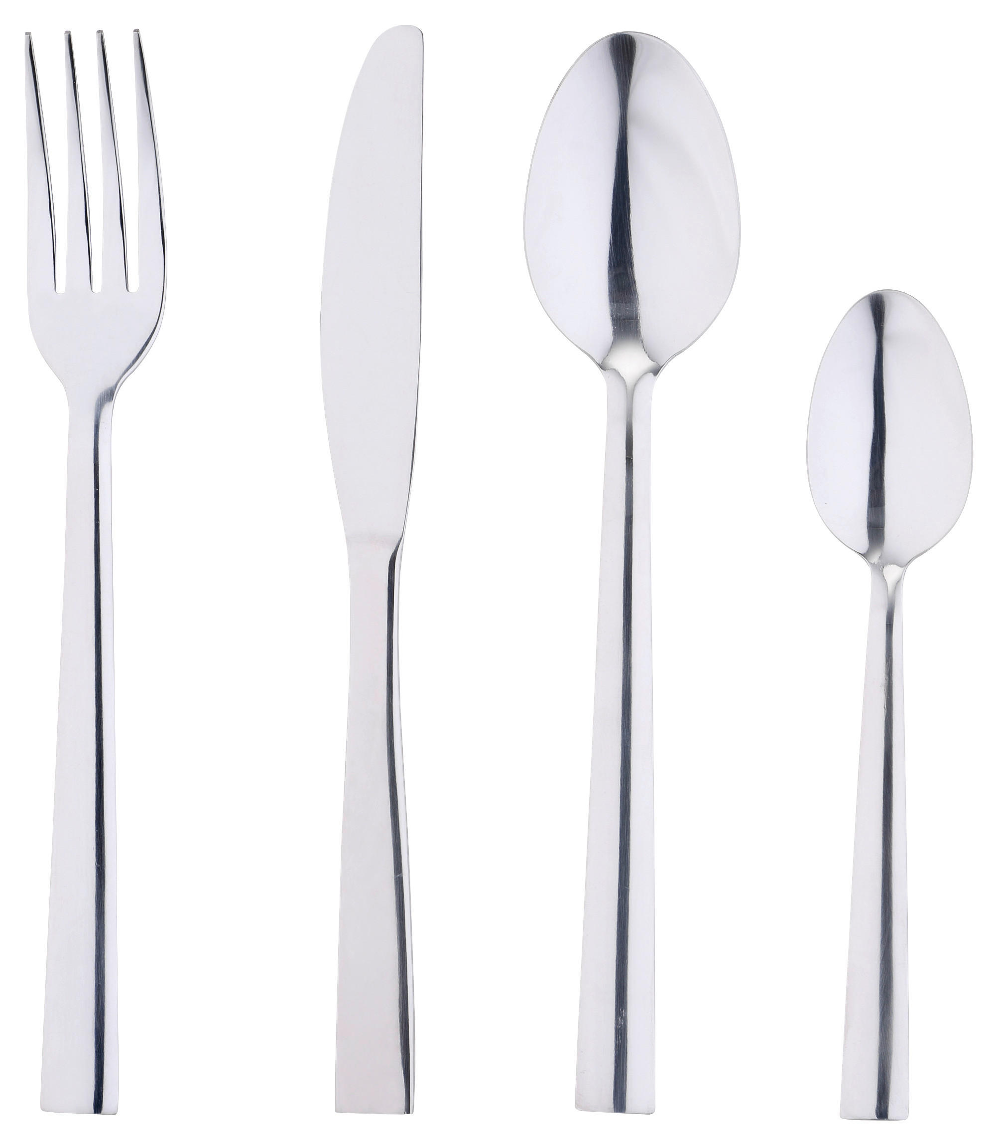 SAN IGNACIO Besteckset CRETE silber Edelstahl 24 tlg. CRETE - silber - SAN IGNACIO