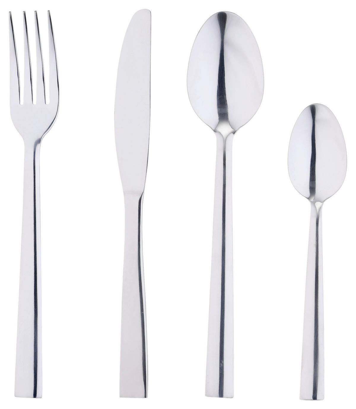 SAN IGNACIO Besteckset CRETE silber Edelstahl 24 tlg. CRETE - silber - SAN IGNACIO