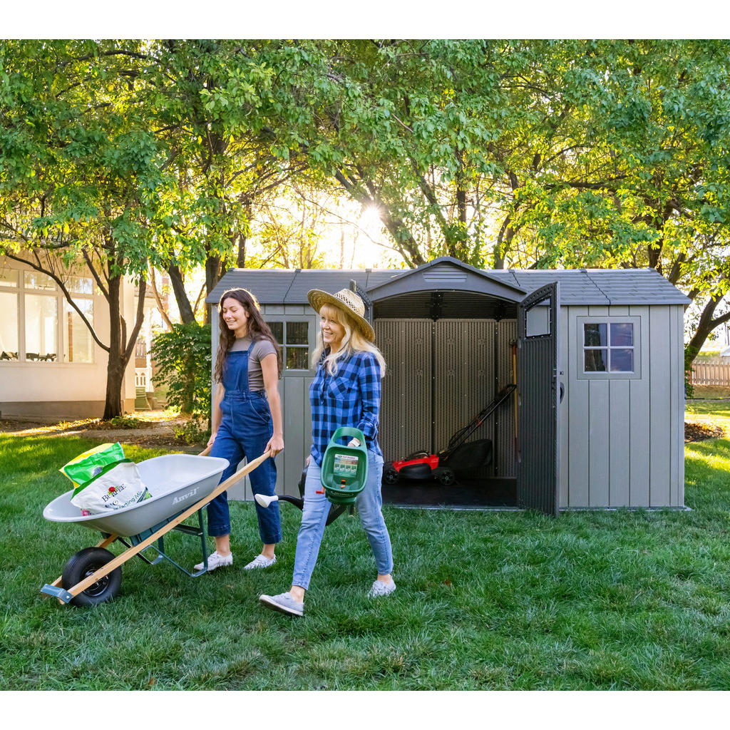 Thumbnail - Lifetime Gerätehaus Kentucky grau B/H/L: ca. 427x265x206 cm