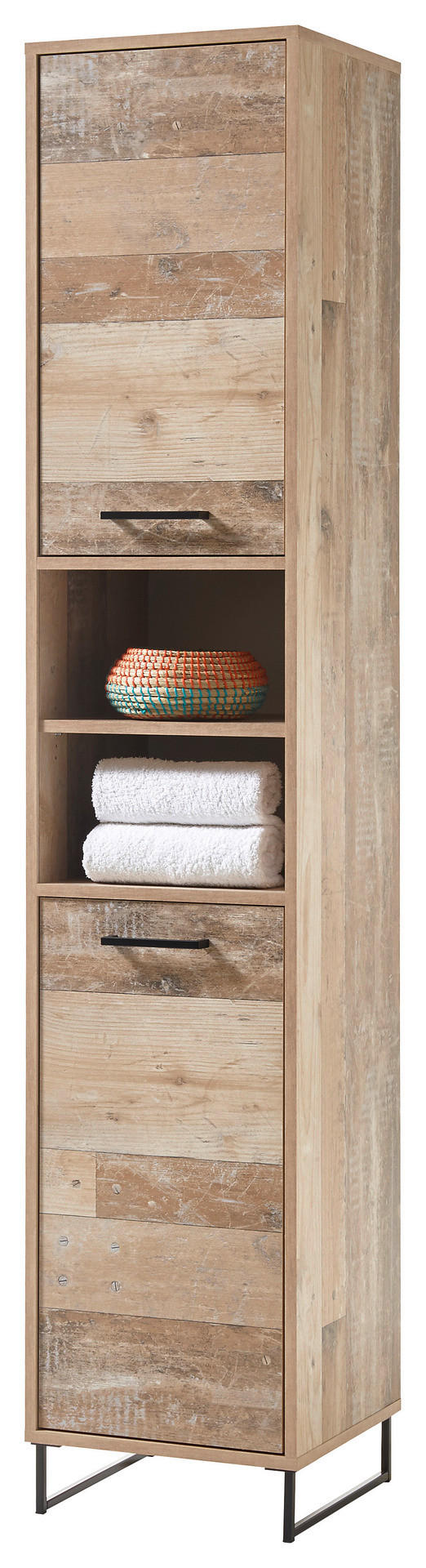 Badhochschrank Roof Old Wood Nachbildung B/H/T: ca. 38x190x37 cm Roof - (38,00/190,00/37,00cm)