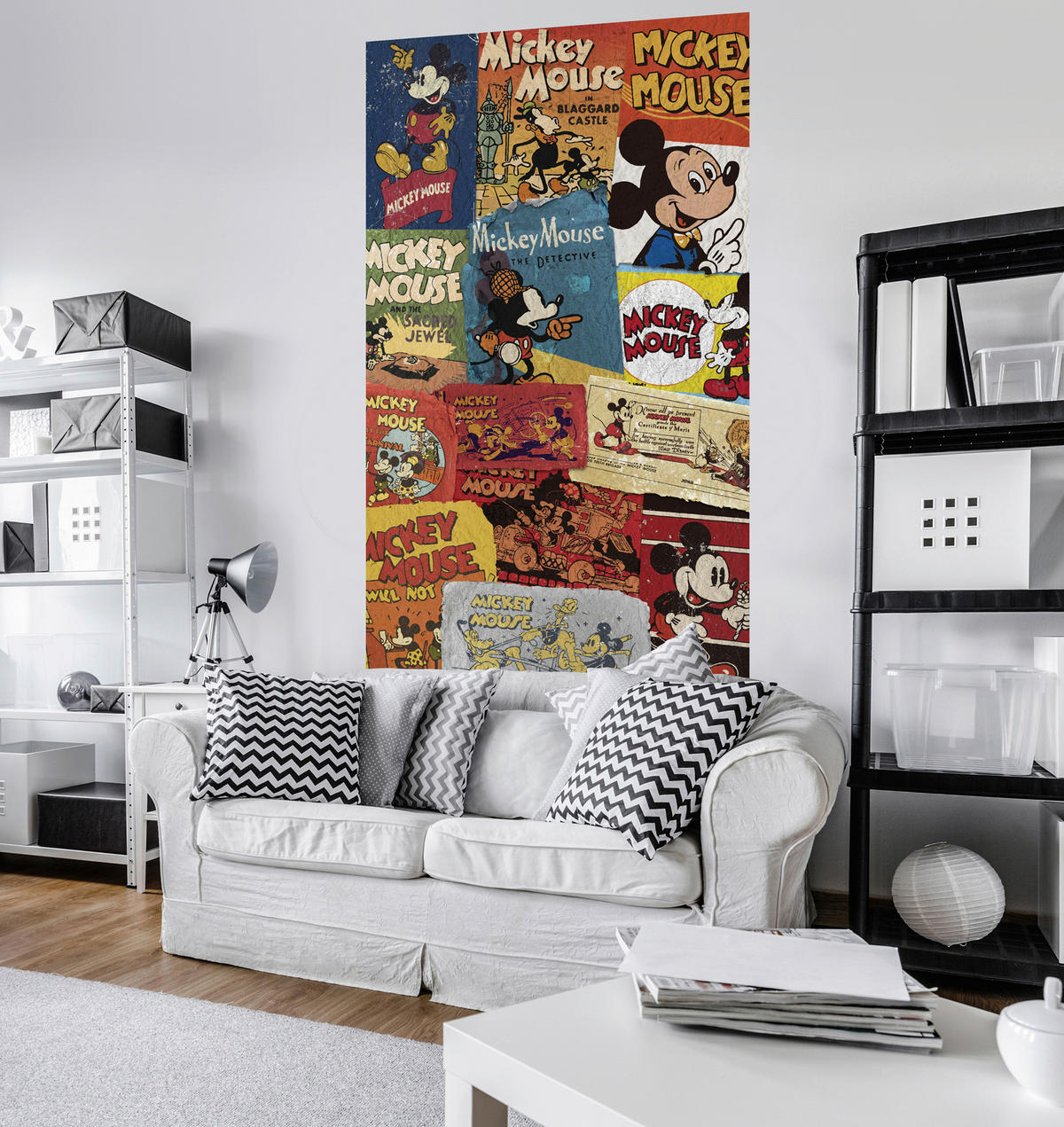 Komar Fototapete Mickey Billboard B/L: ca. 120x200 cm Mickey Billboard - (120,00/200,00cm) - Komar