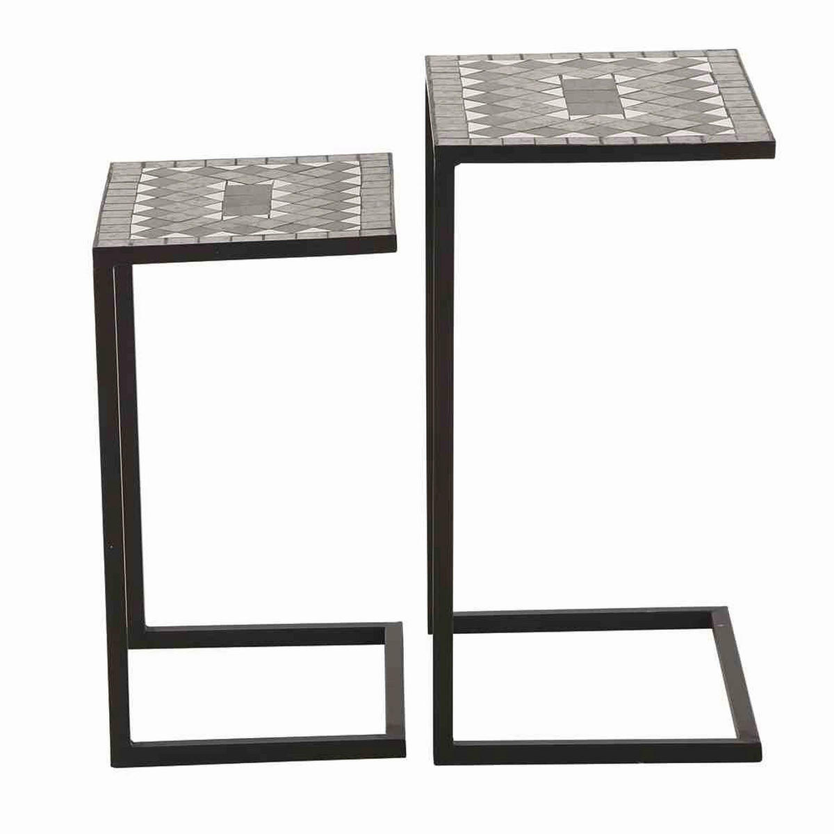 Gardamo Tischset COMO schwarz Stahl COMO - schwarz - Gardamo