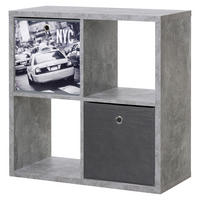 Raumteiler Max Beton Optik B/H/T: ca. 73x73x33 cm Max - (73,00/73,00/33,00cm)