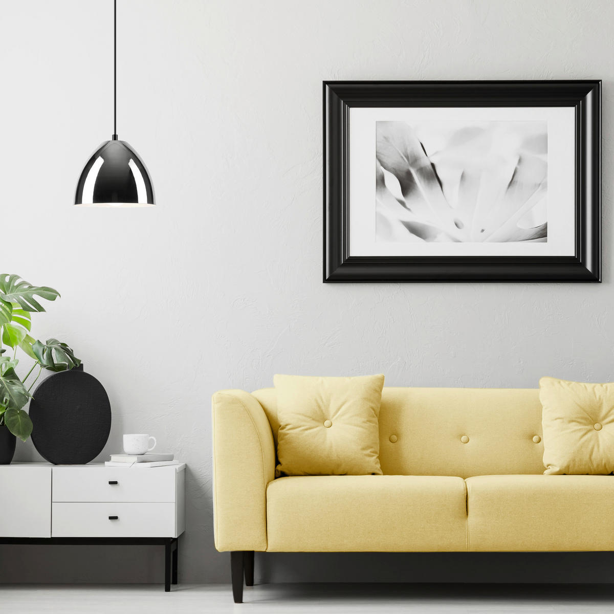 Lamkur Pendelleuchte MIA 40448 Chrom Stahl H/L: ca. 105x19 cm E27 1 Brennstellen Mia - Chrom (19,00cm) - Lamkur