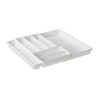 Rotho Besteckkasten DOMINO weiß Kunststoff B/H/L: ca. 34,1x5,1x39,7 cm DOMINO - weiß (39,70/34,10/5,10cm) - Rotho