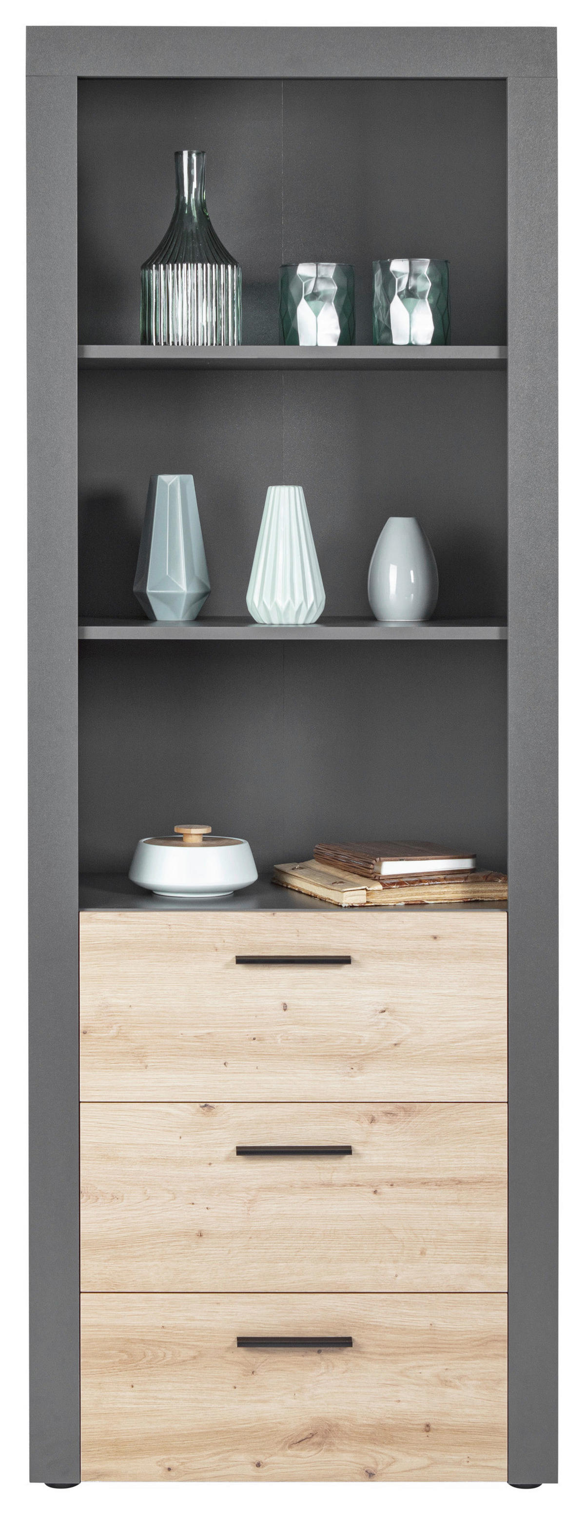 Regal Cobeto Eiche Artisan Nachbildung B/H/T: ca. 68,6x190x41,6 cm Cobeto - Eiche (68,60/190,00/41,60cm) - Inter Link