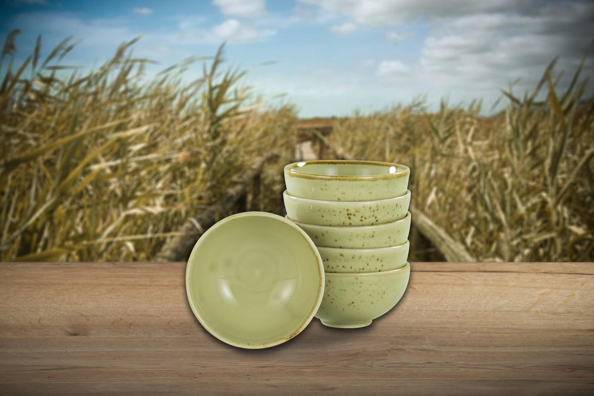 CreaTable Schalen-Set NATURE COLLECTION sand Steinzeug D: ca. 11,5 cm NATURE COLLECTION - sand (11,50cm) - CreaTable