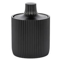 Aufbewahrungsdose schwarz Polyresin B/H: ca. 8,5x12 cm Aufbewahrungsdose_Samos schwarz - schwarz (8,50/12,00cm)