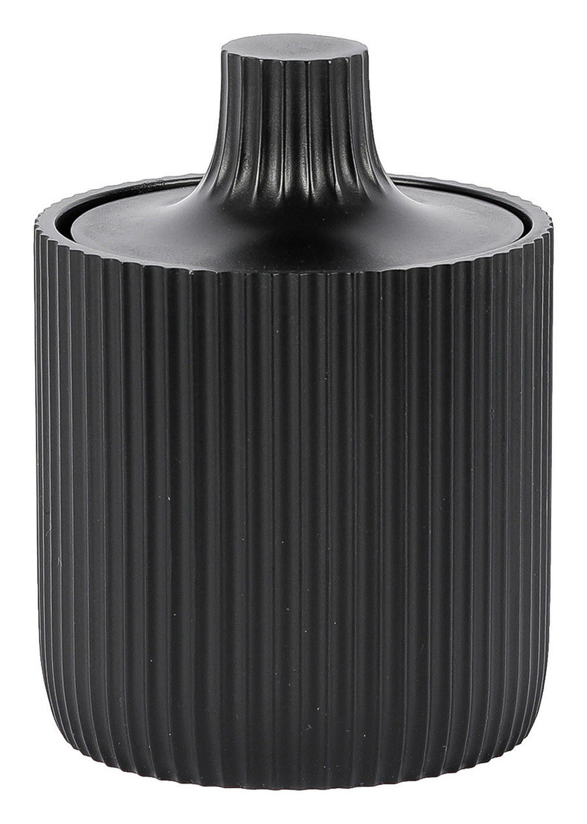 Aufbewahrungsdose schwarz Polyresin B/H: ca. 8,5x12 cm Aufbewahrungsdose_Samos schwarz - schwarz (8,50/12,00cm)