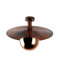 Opviq Deckenleuchte Kurt Kupfer Metall B/H/T/L/D: ca. 48x35x48x48x48 cm G9 1 Brennstellen Kurt - Kupfer (48,00/48,00/35,00cm) - Opviq