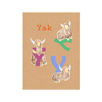 Komar Poster ABC Animal Y Buchstaben B/L: ca. 40x50 cm ABC Animal Y - (40,00/50,00cm) - Komar