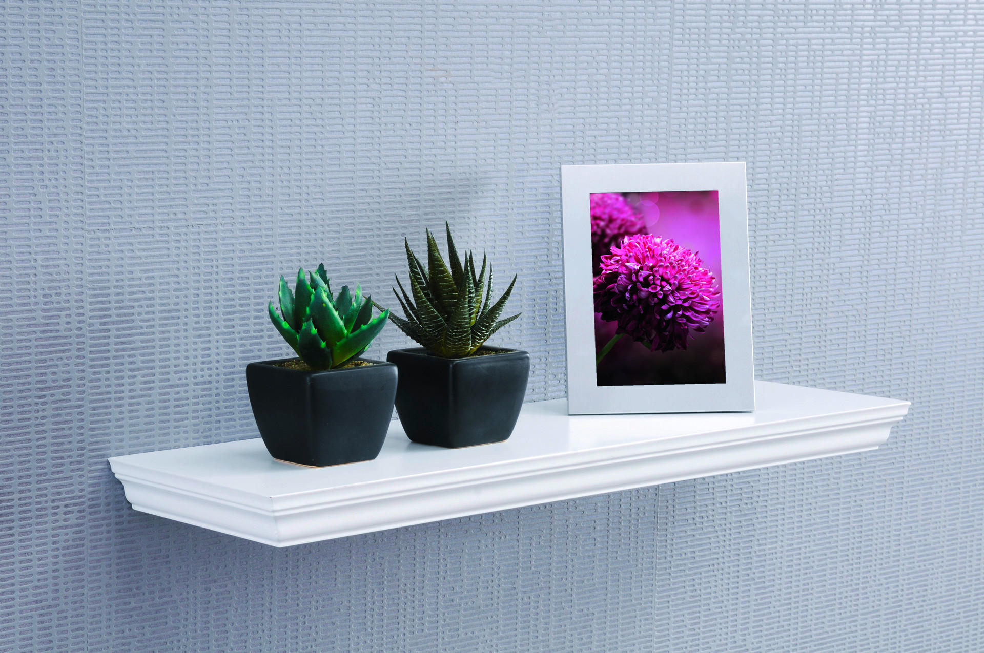 Wandboard Landwood 60 weiß B/T/S: ca. 60x19,5x3,8 cm Landwood 60 - weiß (60,00/19,50cm)