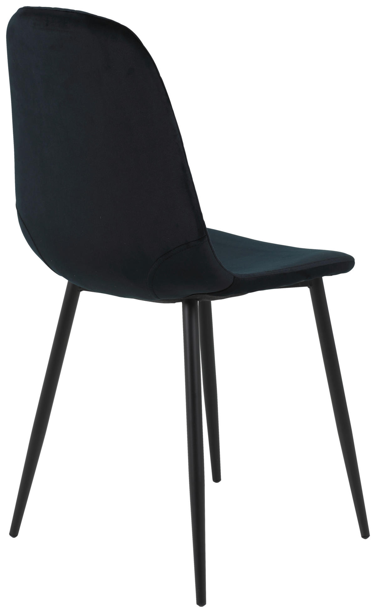 Stuhl Mira 2er Set schwarz Samtoptik B/H/T: ca. 44x89x53,5 cm Mira 2er Set - schwarz (44,00/89,00/53,50cm) - Hela