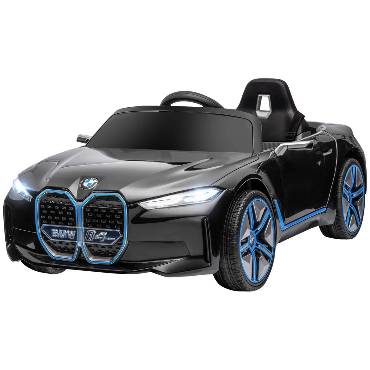 HOMCOM Kinderauto schwarz B/H/L: ca. 67x115x45 cm Kinderfahrzeug - schwarz (45,00/67,00/115,00cm) - HOMCOM