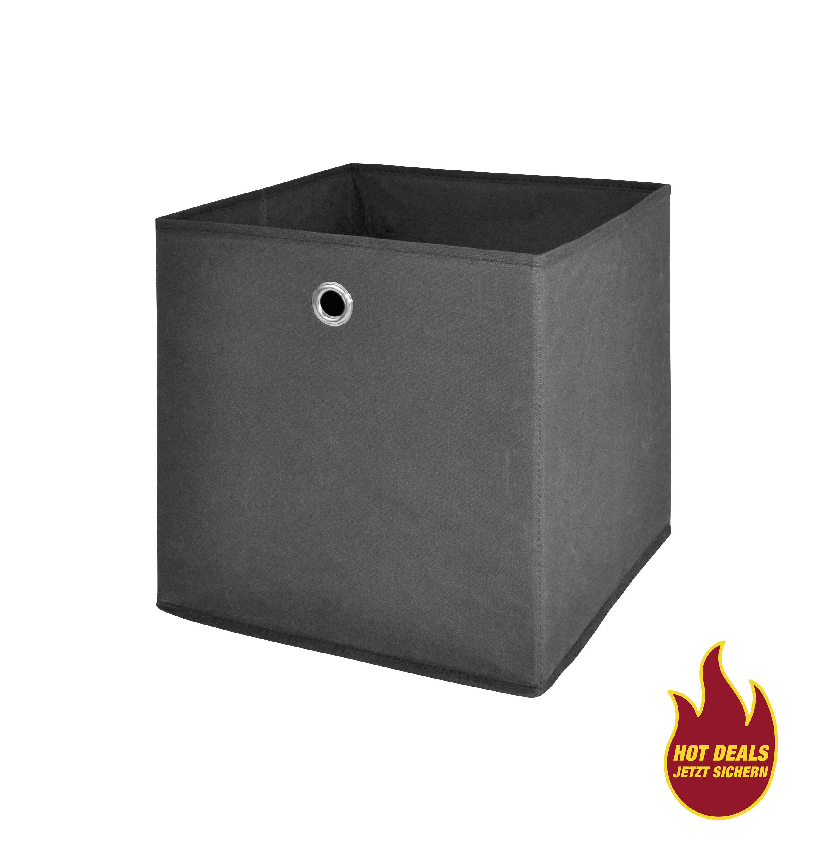 Stoffbox anthrazit B/H/T: ca. 32x32x32 cm Stoffbox_1 - anthrazit (32,00/32,00/32,00cm)