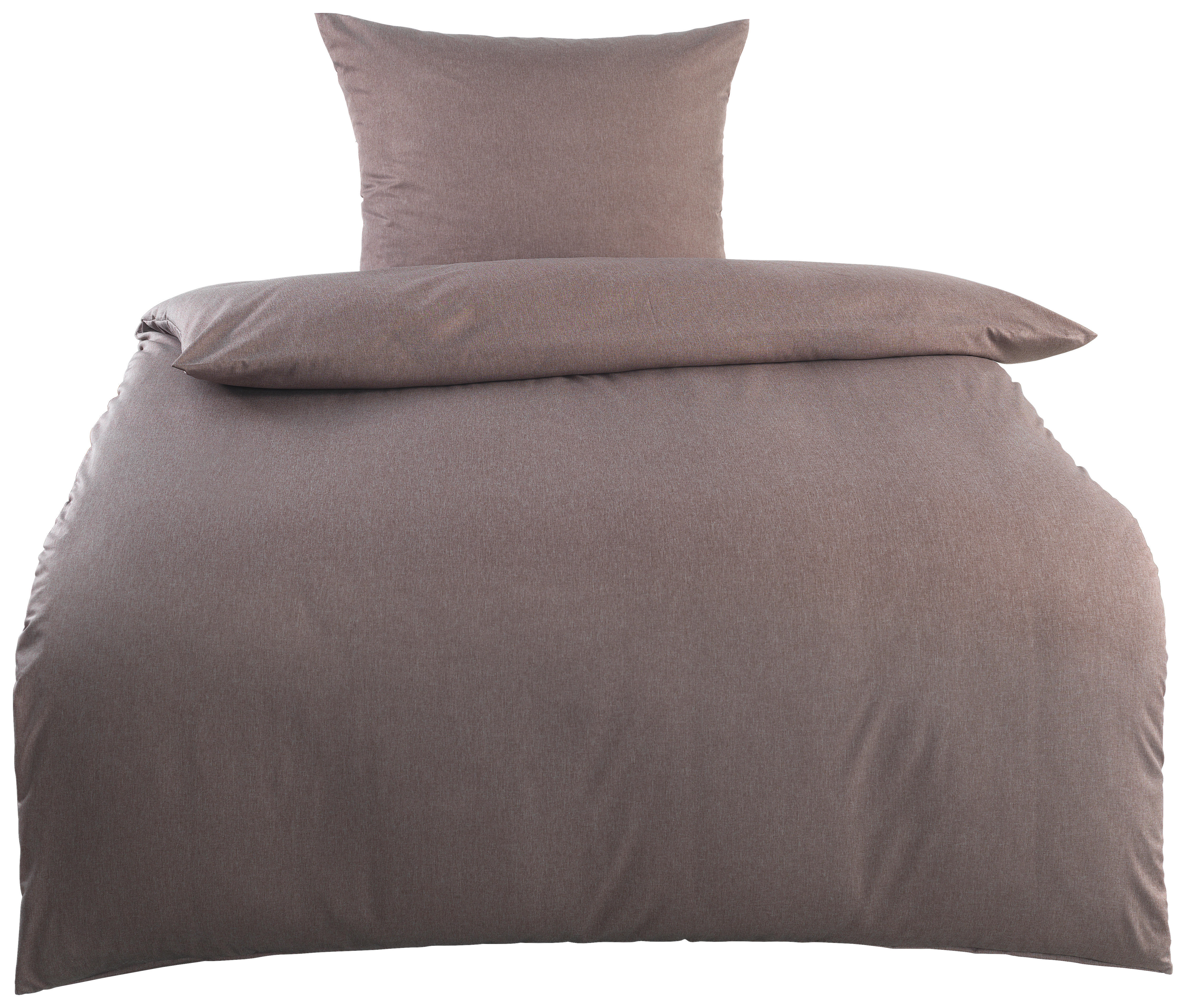 Microfaser Bettwäsche Bettwäsche_Microfaser-Melange braun - braun (135,00/200,00cm) - beau rêve