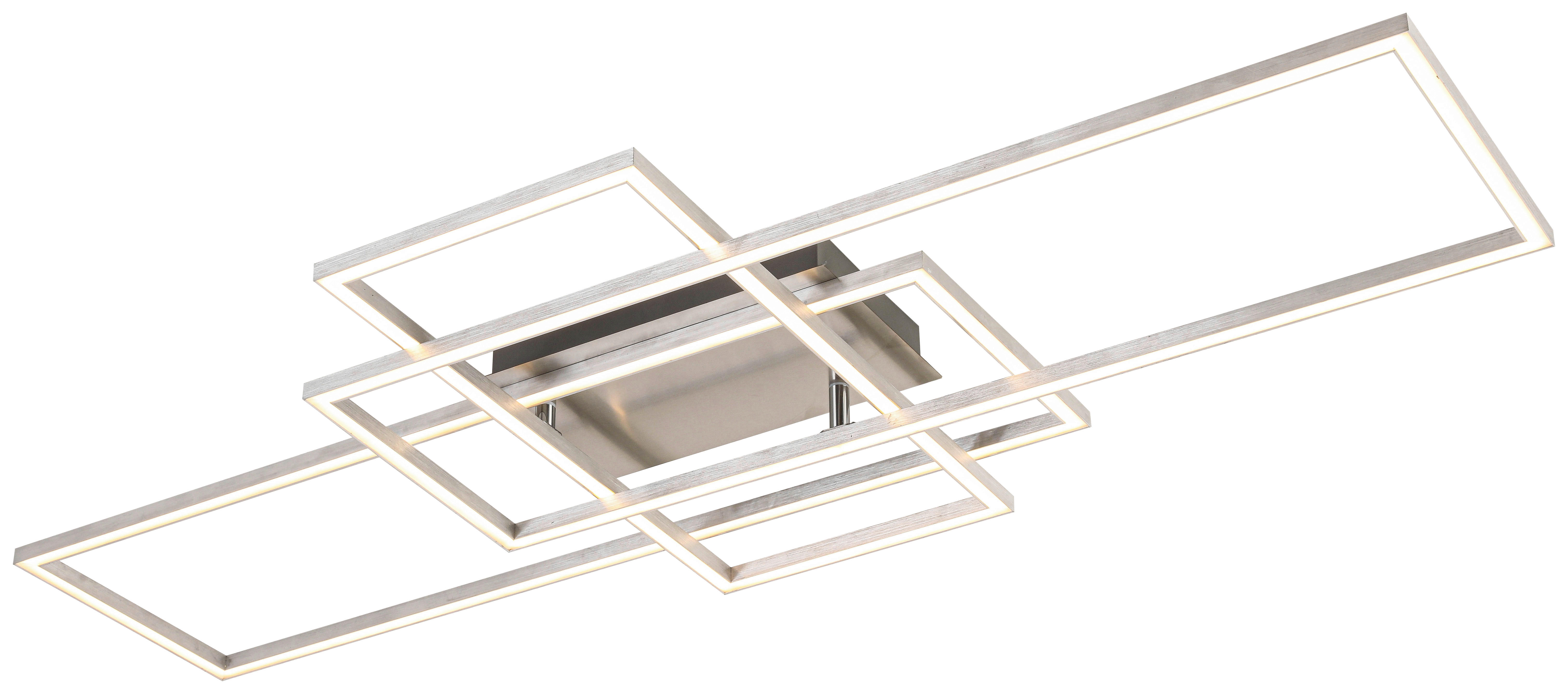 Deckenleuchte nickel Metall Kunststoff B/H/L: ca. 42x10x103 cm LED-Deckenleuchte_Juna - nickel (103,00/42,00/10,00cm)
