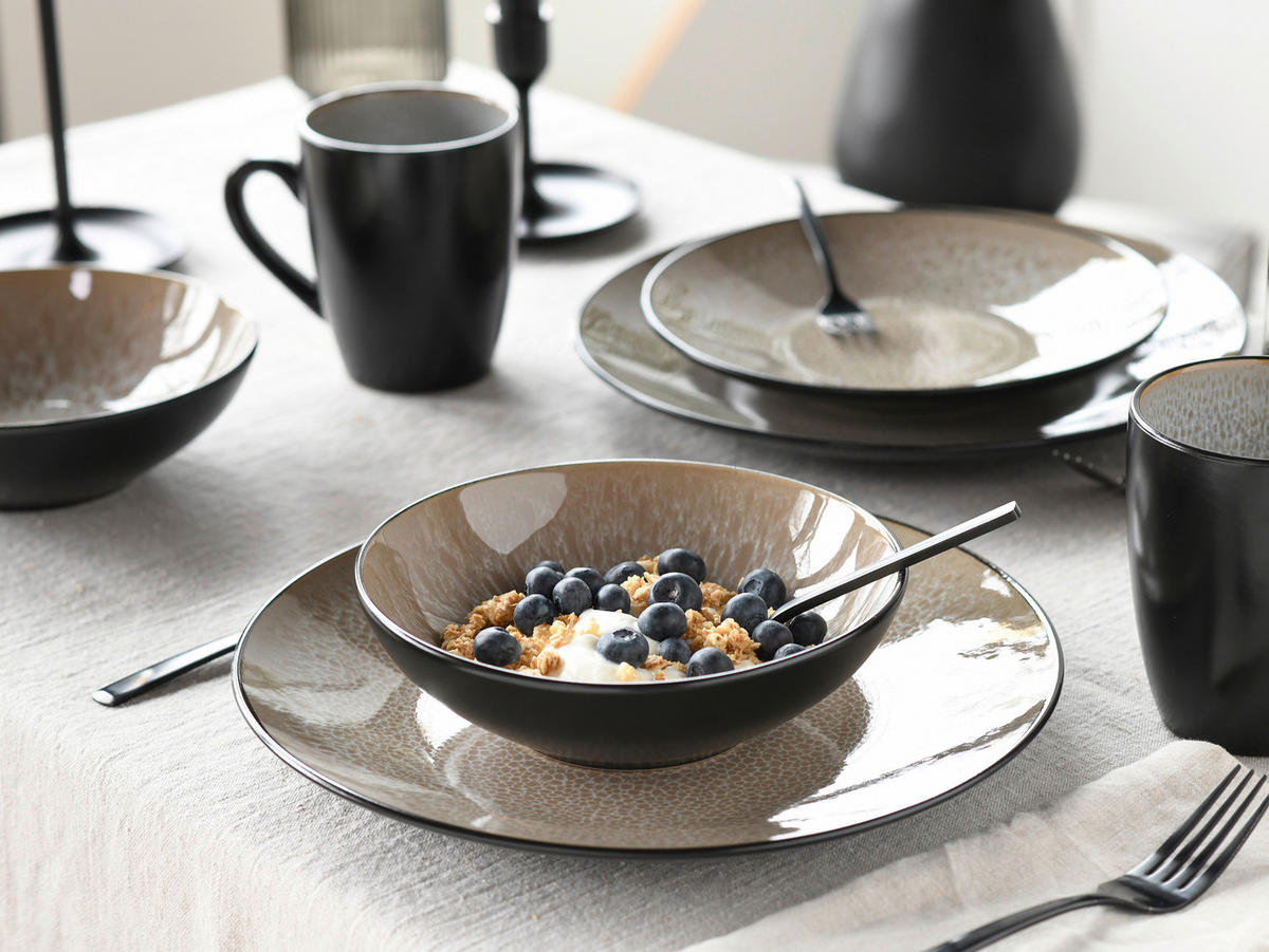 CreaTable Kombiservice Malmö beige Steinzeug 16 tlg. Malmö - beige - CreaTable